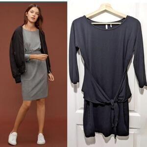 Aritzia the Group Babaton | Friedan tie waist dress in black